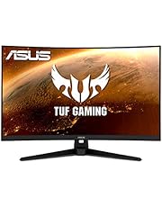 ASUS TUF Gaming 32" 1440P HDR Curved Monitor (VG32VQ1B) - QHD (2560 x 1440), 165Hz (Supports 144Hz), 1ms, Extreme Low Motion Blur, Speaker, FreeSync Premium, VESA Mountable, DisplayPort, HDMI