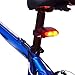 Bicycle Red 2 LED Super Bright Solar Power Energy Bike Rear Lamp Tail Light
