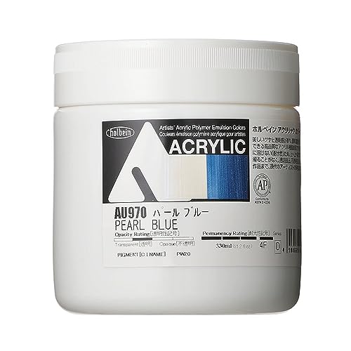 ホルベイン アクリリック カラー［ヘビーボディ］ AU970 330ml パールブルー 16970