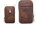 Pofomede Leather Cellphone Holster Pouch Belt Clip Case iPhone Holder for iPhone Xs Max XS XR 8 7 Plus Belt Loop Pouch Waist Fanny Pack Men Wallet Zipper Pocket Smartphone Carrying Sleeve Bag Brown