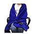 KIRKWOOD KITCHEN Heated Blanket, Soft Fleece Portable USB Power Outdoor Blanket, Stadium Blanket, Picnic Blanket, All-Purpose Use, Traveling, Camping, Hiking & Outdoor Activities or Wheelchair, Bluethumb 3