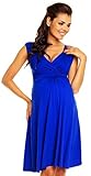 Zeta Ville Women's Maternity Breastfeeding Flattering Summer Skater Dress 256c