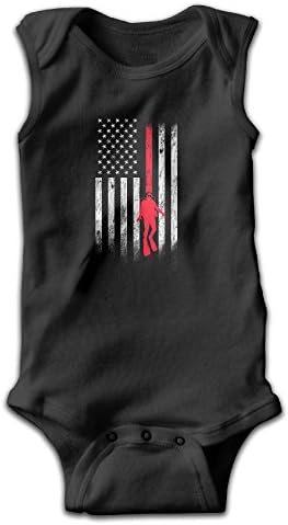 American Flag Scuba Diving Cotton Baby Girls Boys Toddler Sleeveless Unisex Bodysuit Onesies Rompers 3M