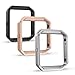 Simpeak Frame Compatible with Fitbit Blaze, Pack of 3,Stainless Steel Metal Frame Replacement for Fitbit Blaze, Black, Silver, Rose Gold