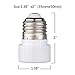 Onite 2 PCS E26 E27 Edison Screw to GU10 Bayonet Base Adapter Lamp Socket