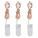 innotree 3 Pack Fairy Lights, 10ft 30 LED String Lights Battery Operated, Copper Wire Lights, Starry String Lights, IP67 Waterproof LED Moon Lights Firefly Lights for Bedroom, Party - Red