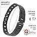 Magnetic Bracelet Therapy Pain Relief : (Bonus EMF Protection Tourmaline Pendat) for Arthritis and Carpal Tunnel with 18 High Powered Magnets and Link Removal Tool