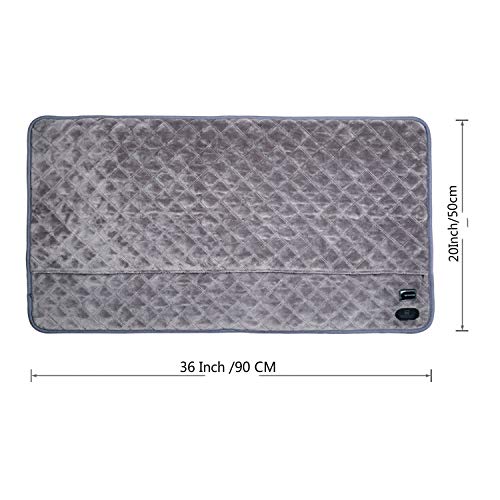 Large Heating Pad for Neck, Back Pain, Abdomen, Shoulder, Waist - 36''x20'Electric Heating Pad Machine Washable Auto-Off Timer - Thumbnail 3