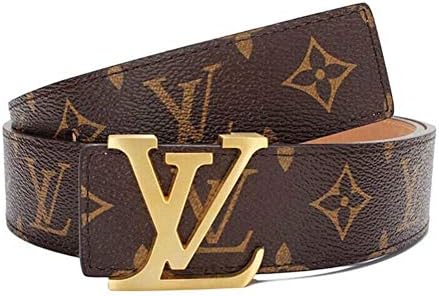 Fashion Leather Metal Buckle Lv Belt Unisex Belt for Men/Women Casual Business