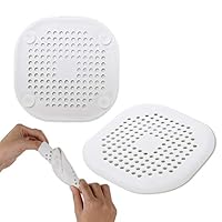 Rosoz Shower Drain Hair Trap Sink Strainer Drain Protector Silicone Bathtub Hair Catcher