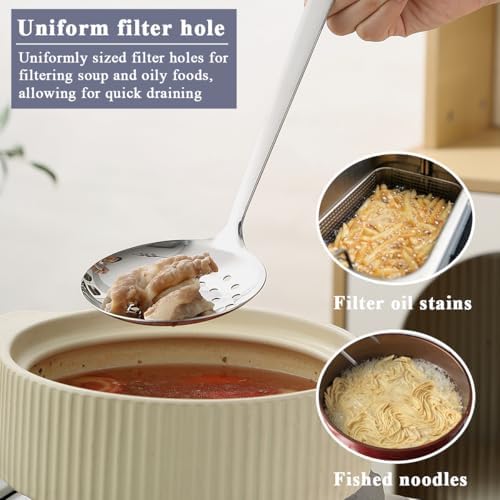 Juego de utensilios de cocina 6 piezas, acero inoxidable juego de espátulas para herramientas de cocina de alta resistencia, accesorios de cocina esenciales para el hogar