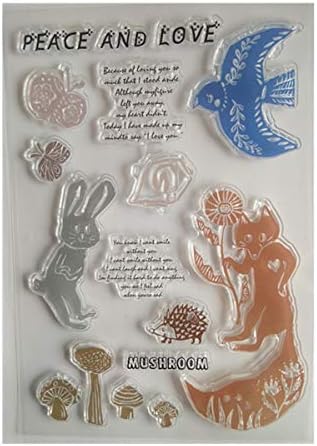 Layhome Stamp Clear Stamp Silicone Stamp Newest Design (Birds)