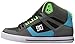 DC Men's Spartan HI WC Skateboarding Shoe, Grey/Green/Blue, 10 D US