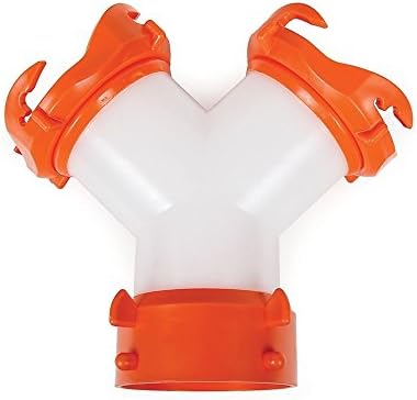 RV Camper Sewer Hose WYE Fitting Adapter Swivel Ends Connect 2 Hoses to Dump Station