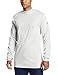 Bulwark Flame Resistant 6.25 oz Cotton Long Sleeve Tagless T-Shirt, Rib-Knit Cuff, Grey, X Large