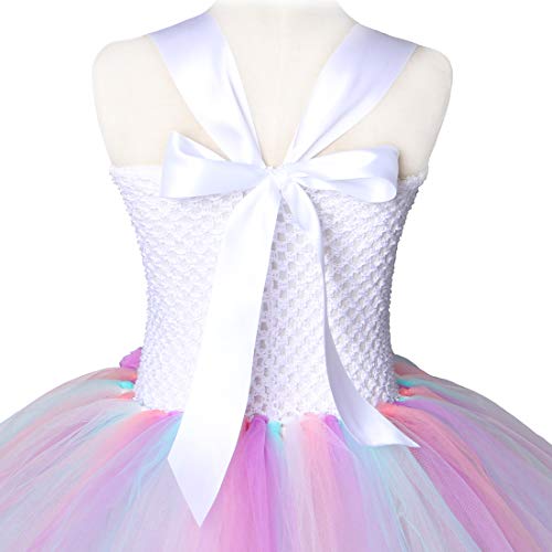 HJTT Pastel Unicorn Dress for Girls 