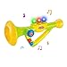 Liberty Imports 10 inches Musical Toy Trumpet Instrument for Kids with Music and Lights