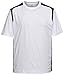 Tri-Mountain Men's UltraCool Short Sleeve Crewneck Contrast Sports Jersey Shirt