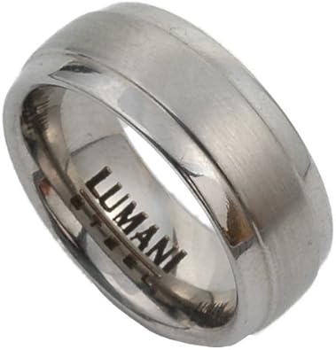 Lumani Ring Stainless Steel 9 Mm Wide Comfort Fit Indoor Outdoor Domed Amazon Co Uk Jewellery