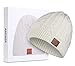 ASIILOVI Bluetooth Beanie for Women, Double-Layer Wool Lining Bluetooth Hat Beanie for Women/Girls/Teens/Family, 20hrs Playing, Gift Packaging for Christmas Stocking Stuffers Thanksgiving (02-White)