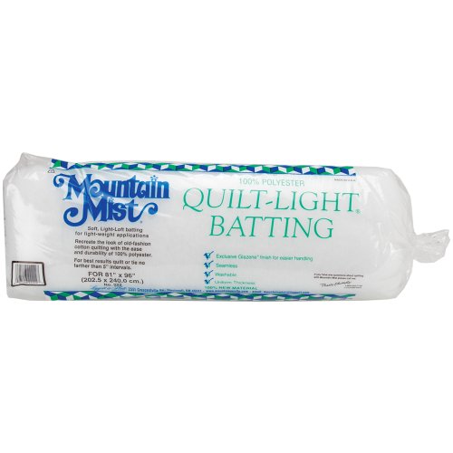 Mountain Mist Quilt-Light Polyester Batting, Full 81-inch-by-96-inch