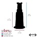 LeLuv Single Nipple Vacuum Cylinder with Fitting for Suction Pumping, Clear Polycarbonate Adult Toy, Medium