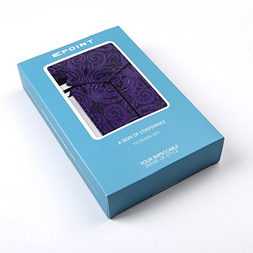 EFDB0019 Dark Violet Black Patterns Skinny Tie Microfiber Inspire For Dad Braces Skinny Tie Set By Epoint