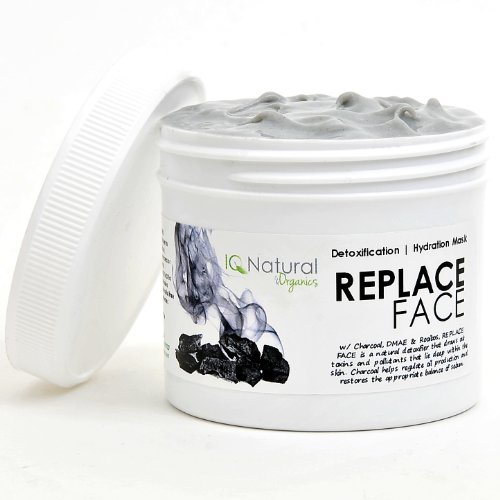 Premium - IQ Natural Home Facial MASK w/ Charcoal & Vit B3, B5, C, E Detoxify and Clarify your skin! 2.0 oz