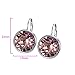 Xuping Jewelry Fashion Hoop Earrings Crystals from Swarovski for Women Jewelry Valentine's Day Gifts (Classic Pink)