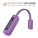 Fitbit Flex 2 Clip Holder, MoKo Magnetic Replacement Accessories Clip Clasp Strap for Fitbit Flex 2 Wristband, Strong Magnet Clasp Holder, Purple