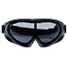 MOTINE Outdoor Sports Ski Goggles,UV Protection Windproof Ski Glasses for CS Army Tactical Military,Snowmobile,Bicycle,Motorcycle (Black)