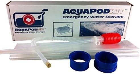 Emergency Drinking Water Storage by AquaPodKit - Made in America (Deluxe Set Containing 195 Gallons)