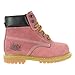 Safety Girl - Stylish Steel Toe Boots For Women | Work Boots For Women | Water Resistant Feature | Lightweight & Slip-Resistant Steel Toe Shoes For Women | Premium Nubuck Leather | Light Pink - 8W