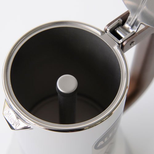 Alessi 9090/6 Espressomaschine 6 Tassen für Induktion, Edelstahl, Silber, 15.5 x 13.5 x 27 cm – Bild 6