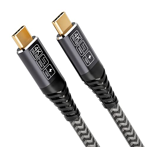 CAKOBLE USB C Cable to USB C 2M, USB 3.2 Gen2 Type C Charging Cable, 20 Gbps Data Transfer, 100 W 20 V/5 A Fast Charging Cable, 4K @@ 60Hz Video Transfer for Laptop, Mobile Phone, Monitor, Devices