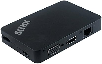 USB Type-C Portable Mini Dock with USB 3.0 / Gigabit Ethernet / VGA / HDMI / Power Charging (CCV50PB)