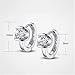 TraveT Women Earrings Fashion Small Women Fine Jewelry Angel Kiss Luxury Crystal Earrings Silver Plated Stud Earrings
