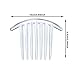 20 Pieces 7 Tooth French Twist Comb Plastic Hair Clip Hair Side Combs Hair Accessory for Women Girls (Transparent)
