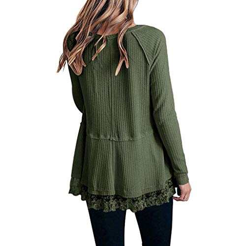 3 QBQCBB+Womens+Waffle+Sweaters+Pullovers