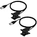 Fitbit Alta Charger (2 Packs), CAVN Replacement USB Charging Cable for Fitbit Alta Smart Fitness Tracker