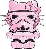 Pink Stormtrooper Hello Kitty Car Window Wall Macbook Notebook Laptop Sticker Decal