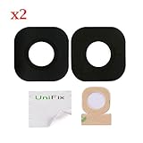 Unifix Back Rear Camera Glass Lens Replacement with Adhesive [2-Sets] for Samsung Galaxy S8 G950 / S8+ Plus G955 (ALL CARRIERS)
