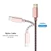 USB Type C Cable,SHNVIR USB C to USB 3.0 Nylon Braided Cable Fast Charger for Samsung Galaxy S8 Plus,LG G6 V20 G5,Nintendo Switch,New Macbook More (Rose Gold)