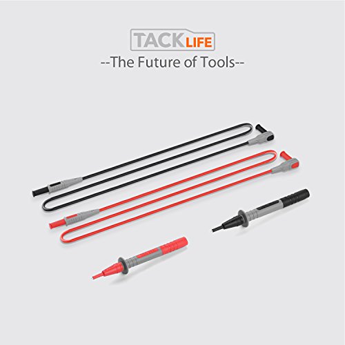 TACKLIFE Electronic Test Leads Kit, Digital Multimeter Leads with Protective Cover Replaceable Test Meter & Clamp Meter Probes Tips Set of 4-Pieces, MELT02 - Thumbnail 6