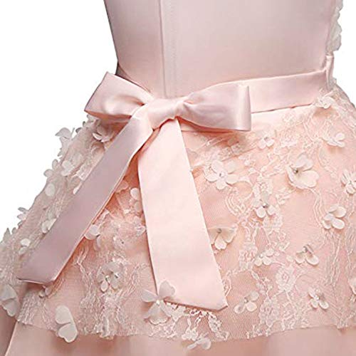 Baby Girl Sleeveless Flower Rose Dress Skirt,Charberry Bridesmaid Pageant Gown Birthday Party Wedding Dress