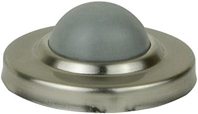 ABH Convex Wall Mounted Flush Door Bumper Satin Nickel