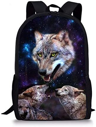 CHAQLIN Girls School Shoulder Bag Wolf 2