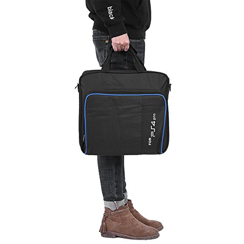 image for fosa PS4 Pro Carrying Case Bag, Waterproof Shockproof Game System Prot