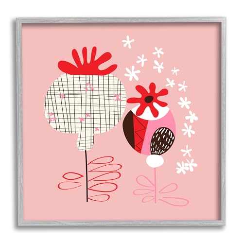 Stupell Industries Pink Seed Pods Framed Giclee Art by Pragya Kothari
