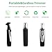 ETTG Nose Hair Trimmer,2 in 1 Hair Trimmer for Men Electric Painless Nose Ear Eyebrow Facial Hair Removal for Women,IPX7 Waterproof Hair Clippers-Battery-Operated